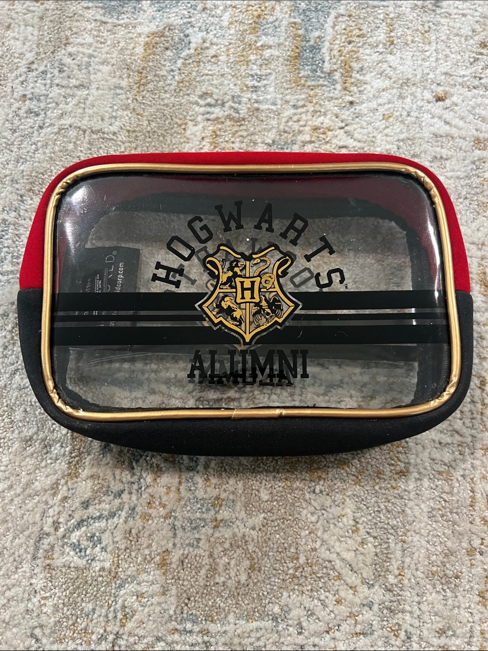 Hogwarts Alumni Clear Travel Pouch  Harry Potter z92